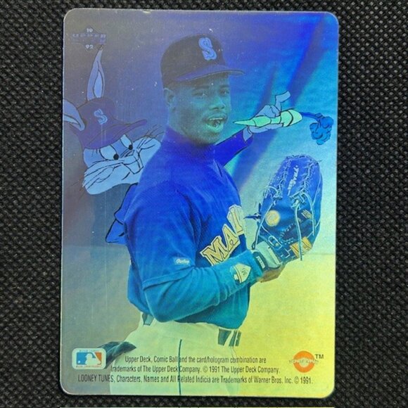 Ken Griffey Jr. - 1991 Upper Deck Comic Ball Hologram Looney Tunes Bugs Bunny - Picture 1 of 2